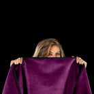 Fascinator Throw Aubergine  Microvelvet - Mini - ACME Pleasure