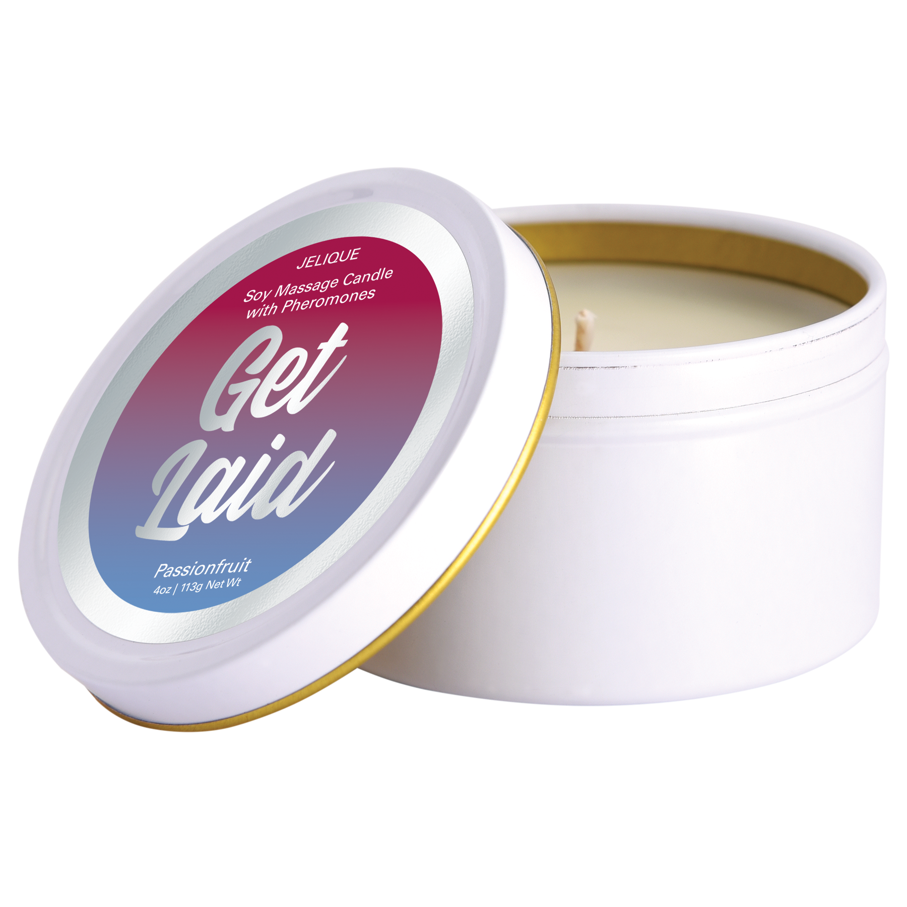 MOOD CANDLES Get Laid - Pheromone Massage Candle Passion Fruit 4oz | 113g - ACME Pleasure