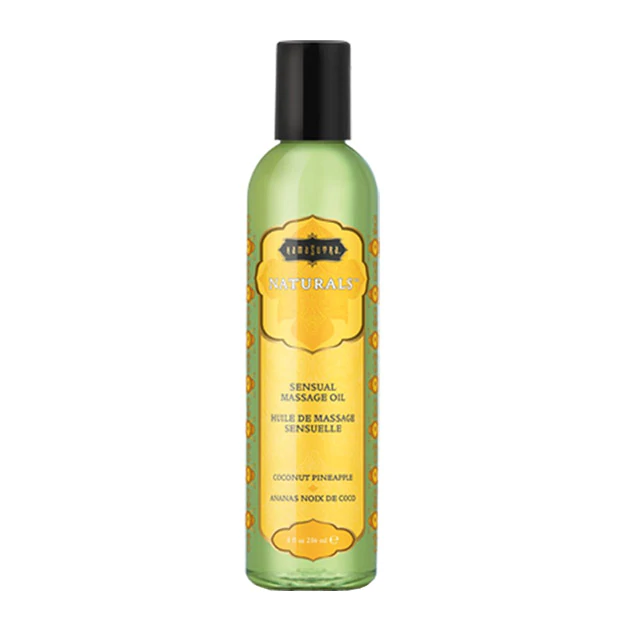 Naturals Massage Oil Coconut Pineapple (8oz) - ACME Pleasure