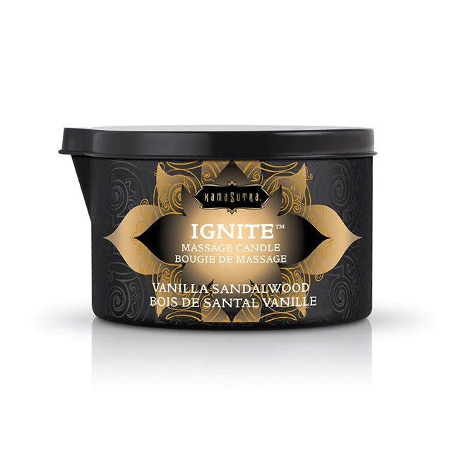 Ignite Massage Oil Candle Vanilla Sandalwood - ACME Pleasure