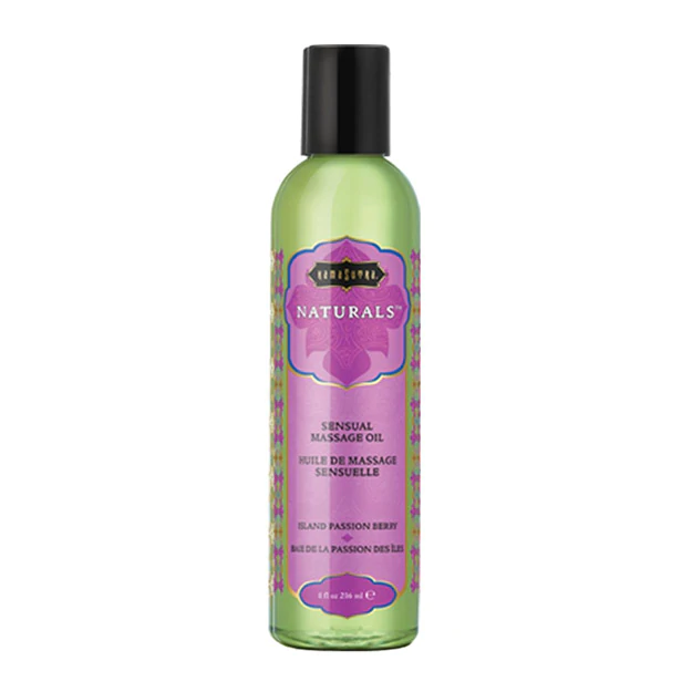 Naturals Massage Oil Island Passion Berry (8oz) - ACME Pleasure