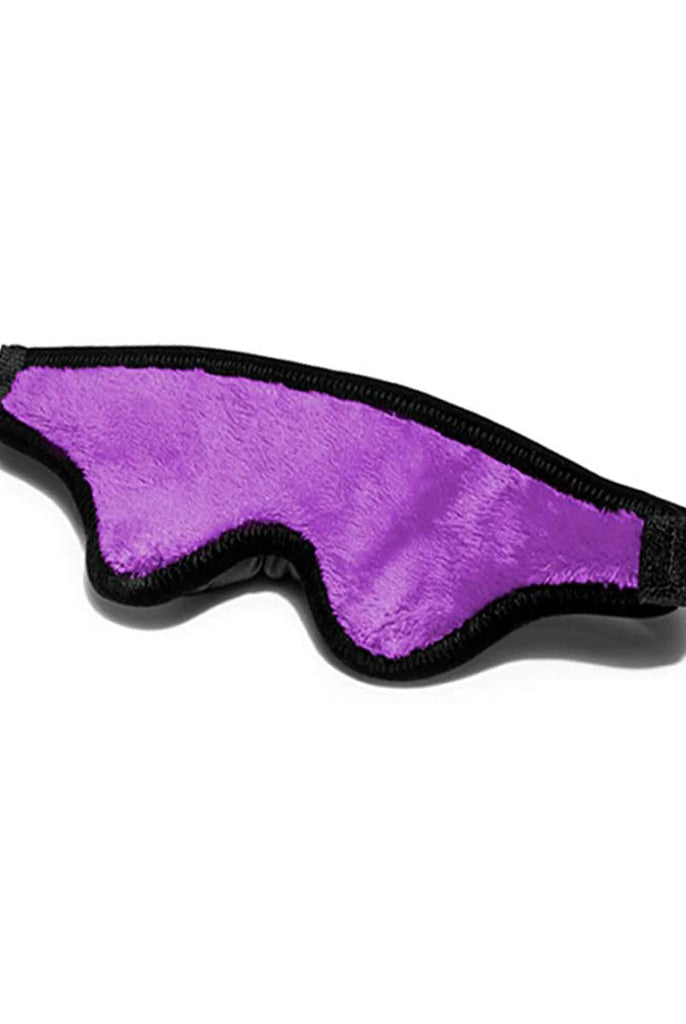 Black Label Loveblind Plush Blindfold Fluffy Purple - ACME Pleasure