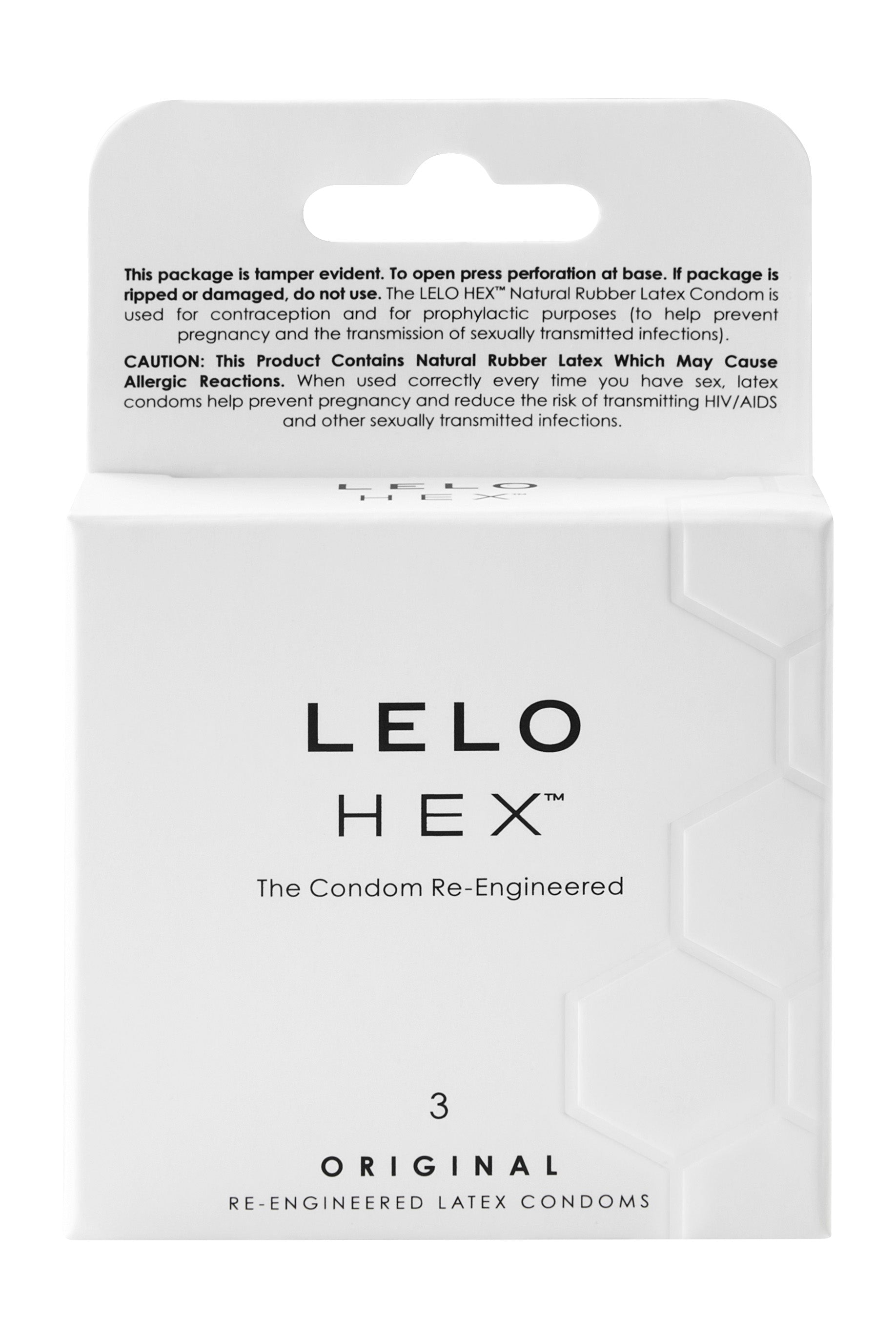 HEX Original Condoms, 3 Pack - ACME Pleasure