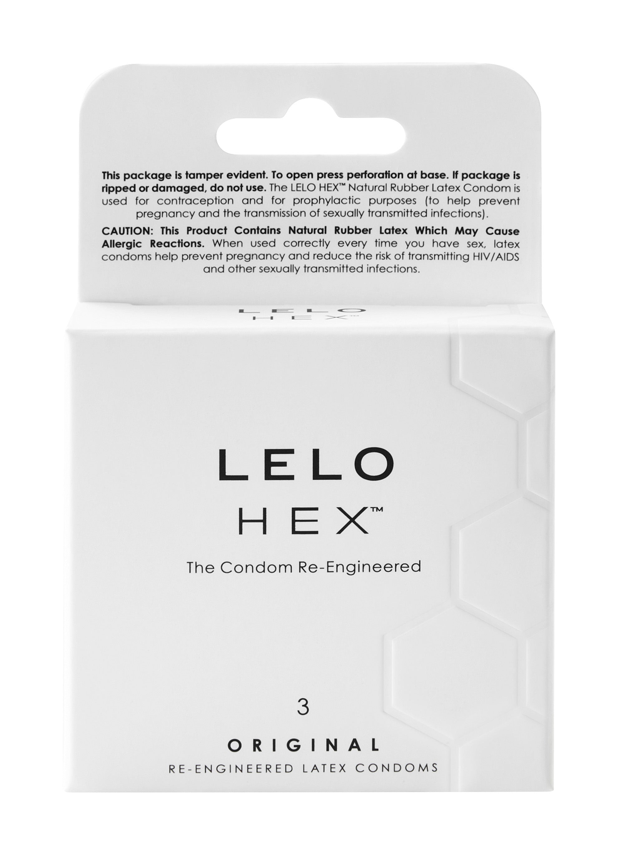 HEX Original Condoms, 3 Pack - ACME Pleasure