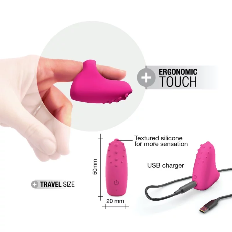 MAGIC FINGER RECHARGEABLE - PINK - ACME Pleasure