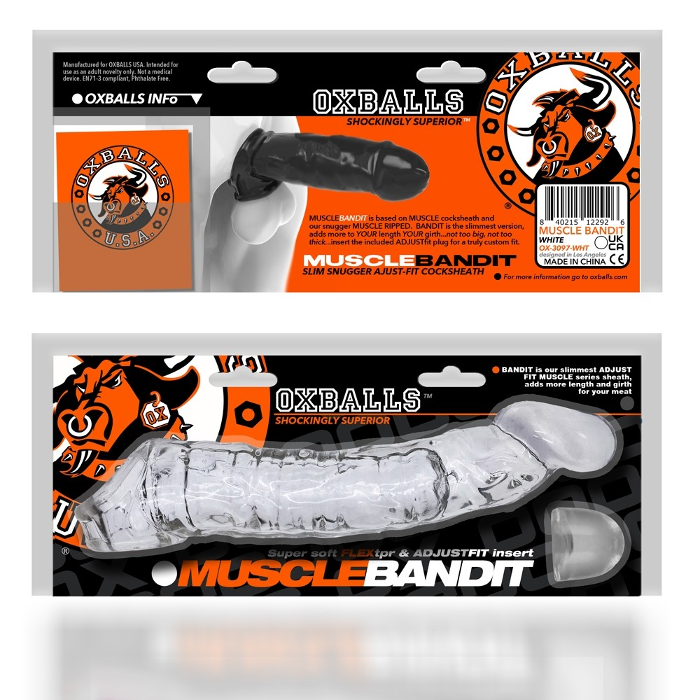 MUSCLE BANDIT, slimmest Muscle cocksheath, CLEAR - ACME Pleasure