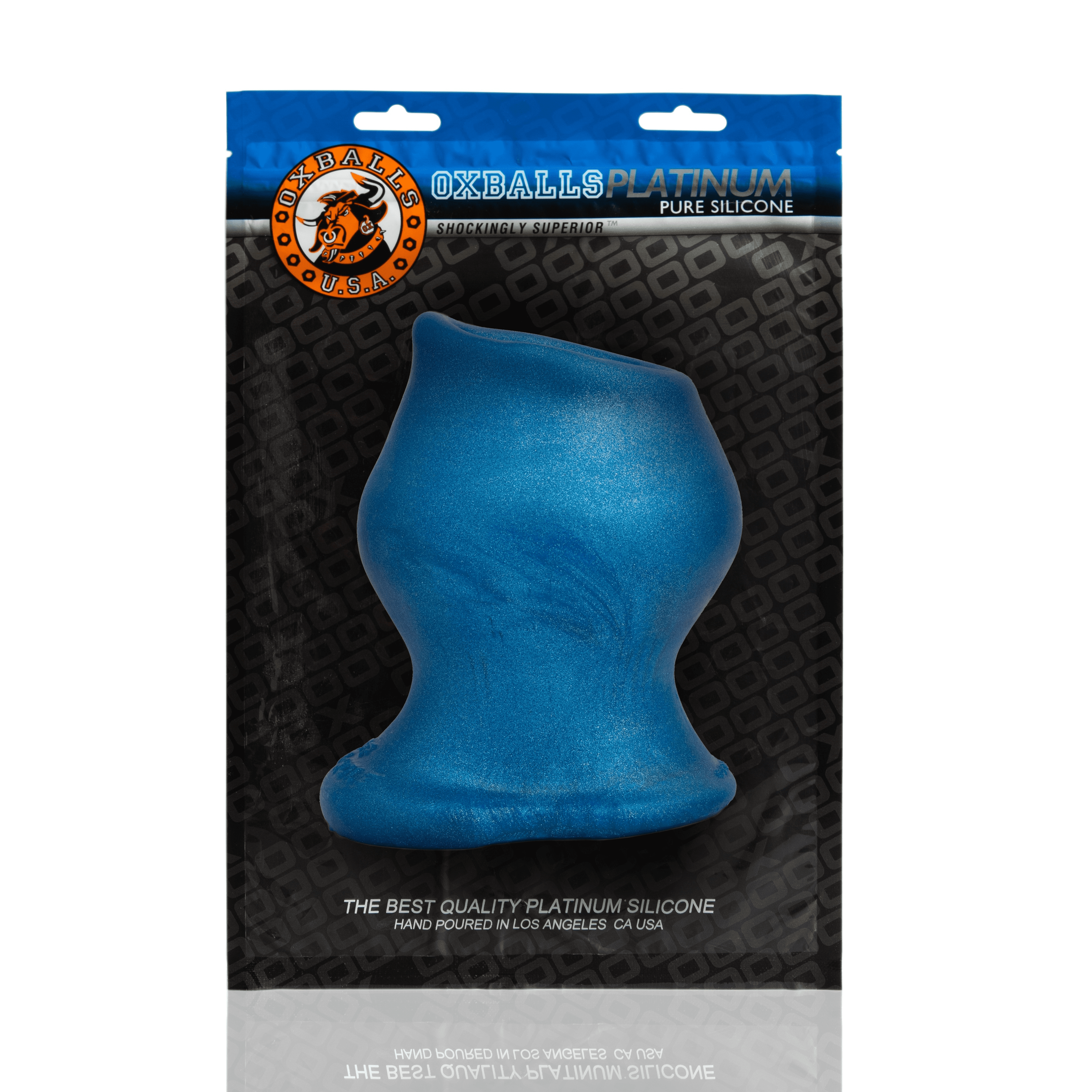 PIG HOLE MORPH, hollow plug, BLUEBALLS METALLIC - ACME Pleasure