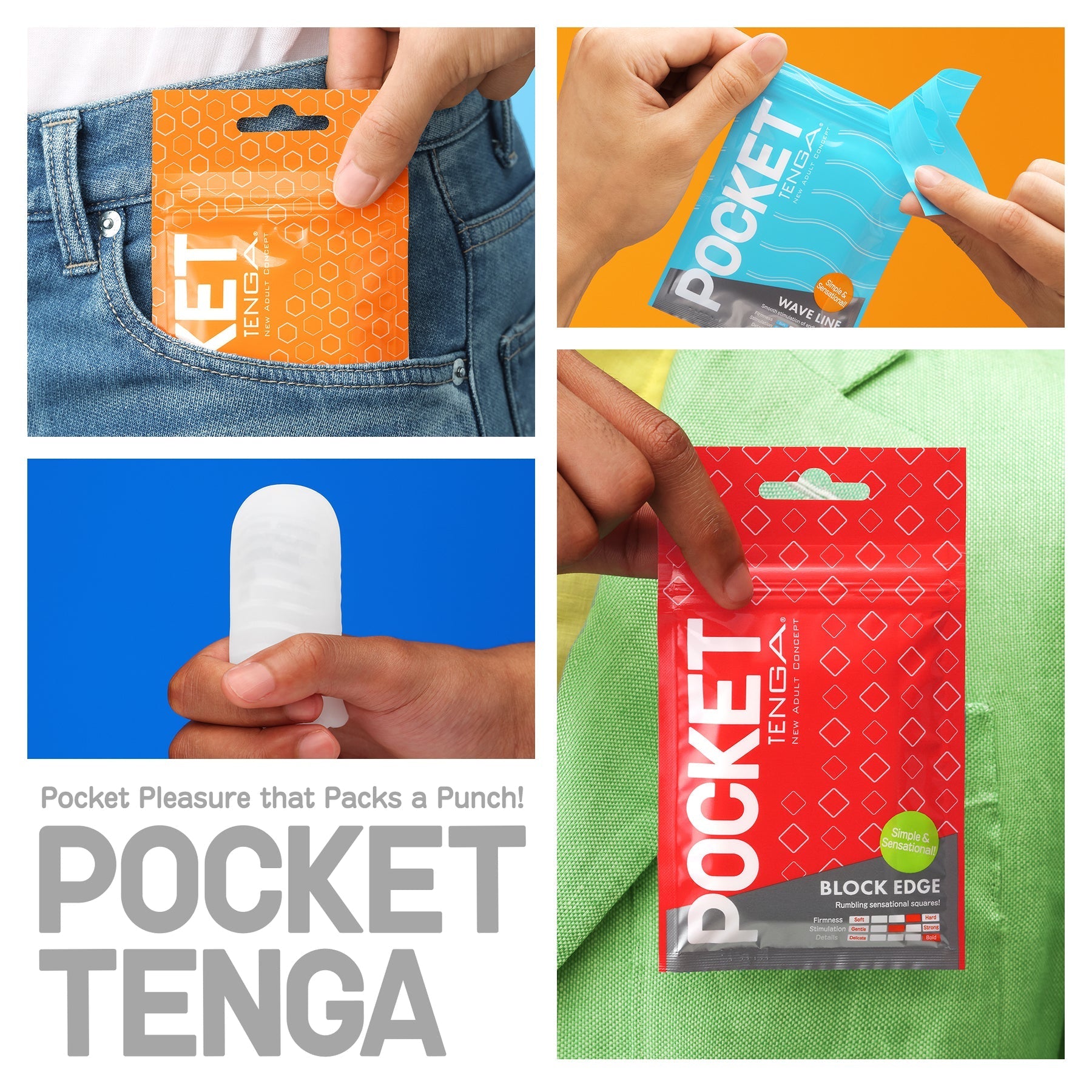 POCKET TENGA WAVY LINE - ACME Pleasure