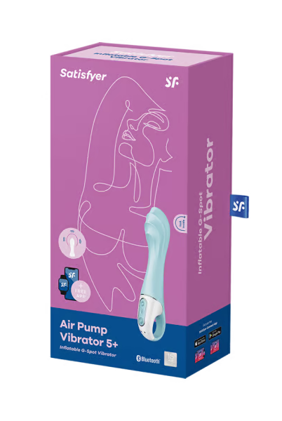 Air Pump Vibrator 5+ Blue - ACME Pleasure
