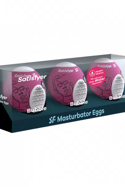 Masturbator Egg 3er Set (Bubble) Violet - ACME Pleasure