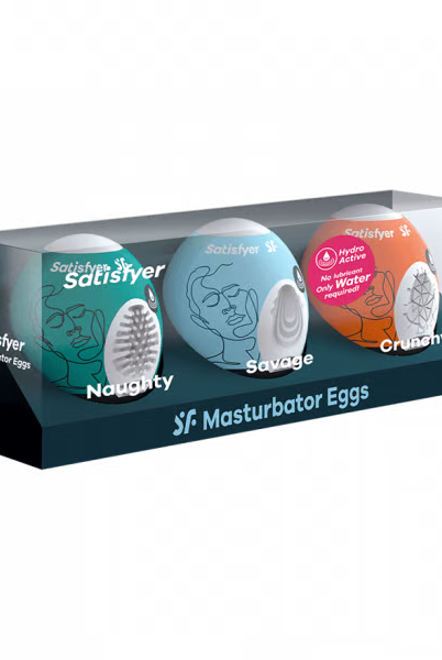 Masturbator Egg 3er Set (Naughty, Savage, Crunchy) Assorted - ACME Pleasure