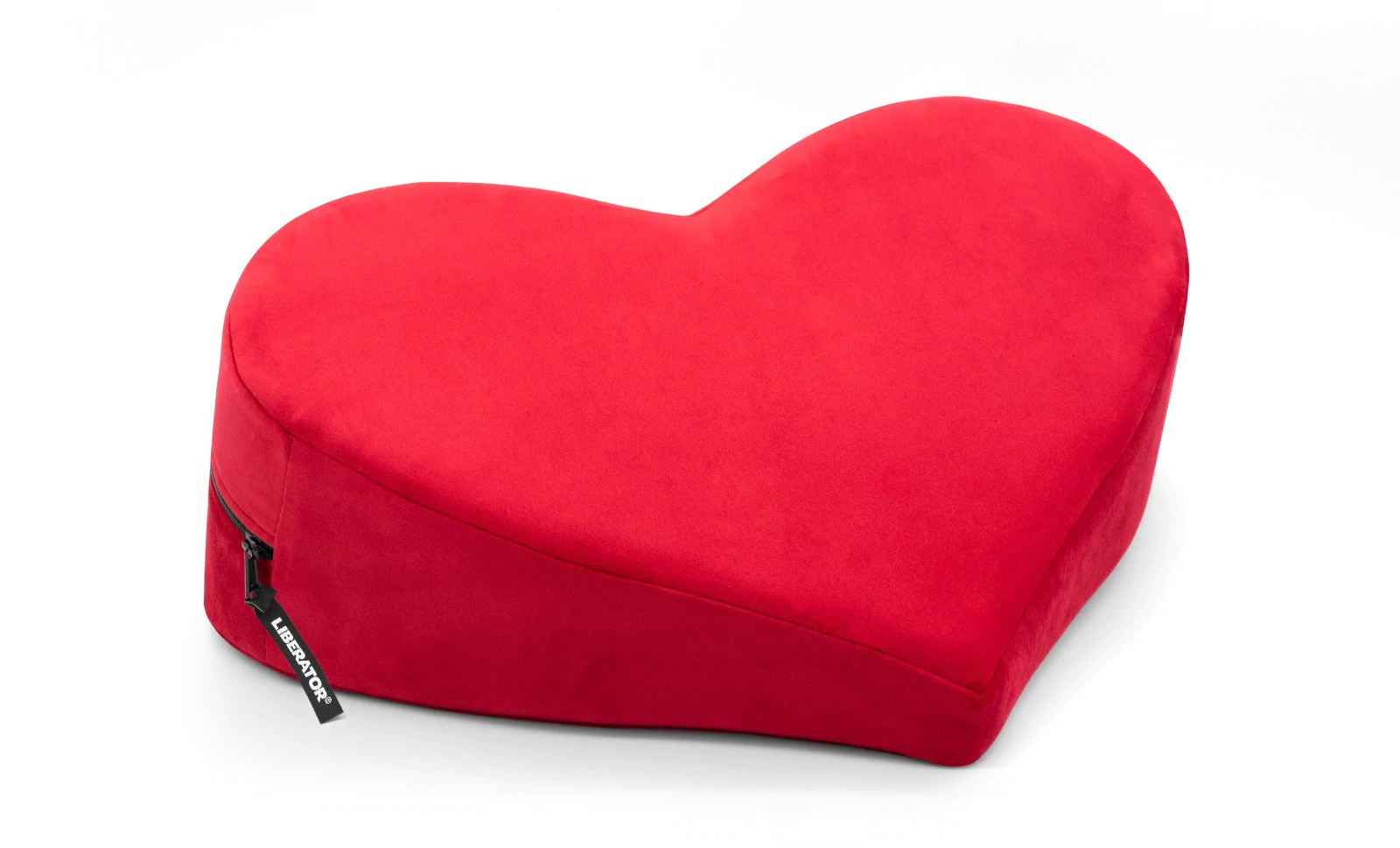 Heart Wedge Red Microvelvet - ACME Pleasure